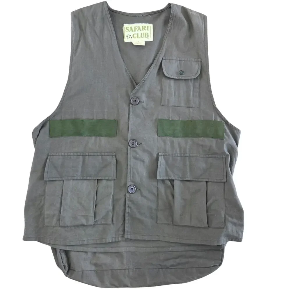 Vintage Safari Club mens cotton hunting vest size medium